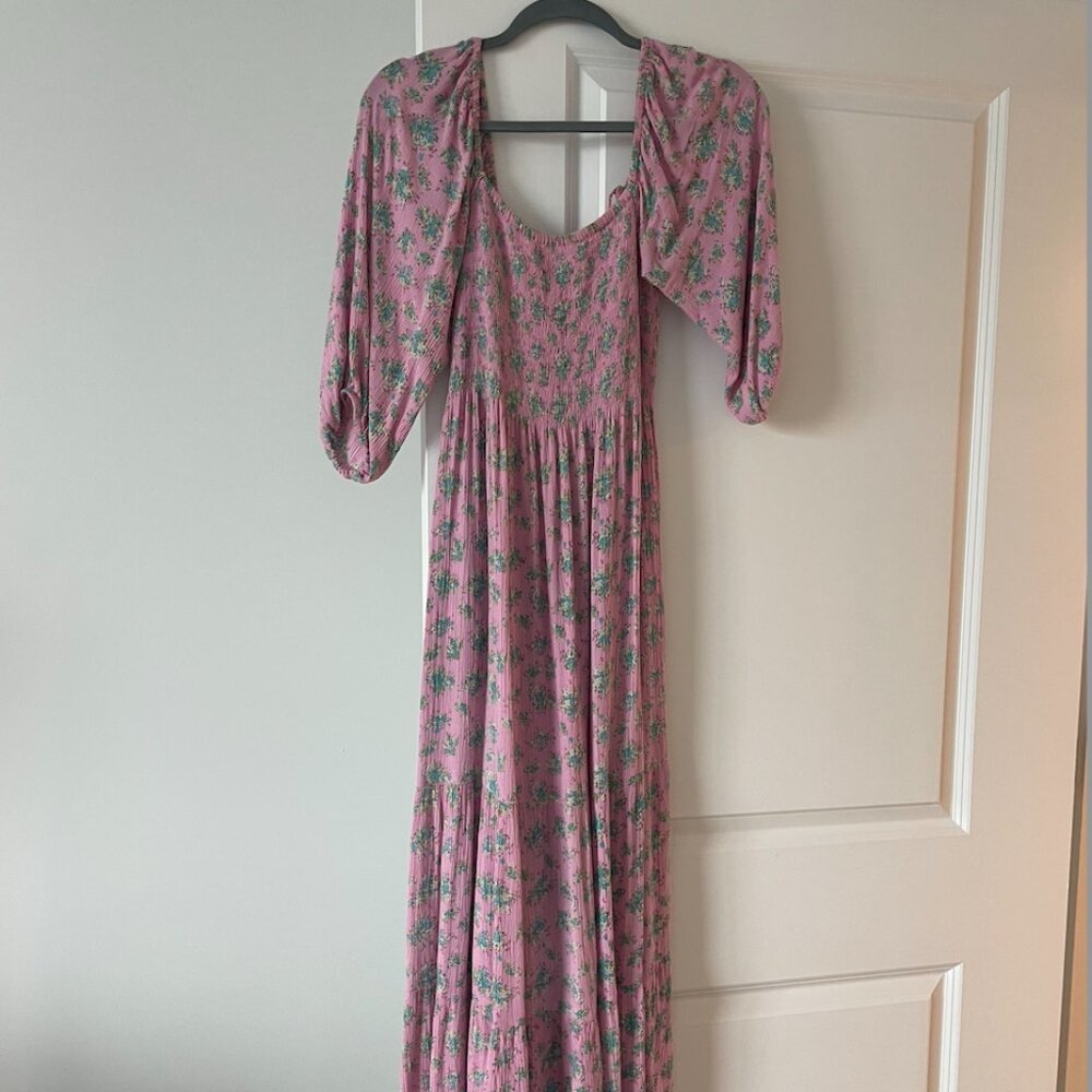 Urban Outfitters Floral Tie-Back Maxi Dress XS